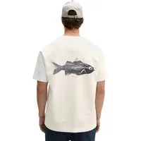 Marc O'Polo T-Shirt loose mit Fisch-Rückenprint
