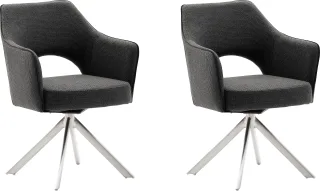 MCA furniture 4-Fußstuhl "Tonala" (Set) 2 Stk.(2er-Set), 180 drehbar, Belastbarkeit 120 kg, Sitzhöhe ca. 49 cm