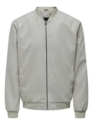 ONLY&SONS - ONSLUCAS FAKE SUEDE BOMBER OTW NOOS Vapor Blue - Gr. - M
