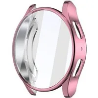Wigento Smartwatch-Hülle Für Samsung Galaxy Watch 7 40mm Full Cover Watch TPU Hülle Case Pink