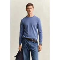 Gant Rundhalspullover CLASSIC COTTON C-NECK Premium Strickpullver aus weicher 100% Baumwolle, Übergangspullover