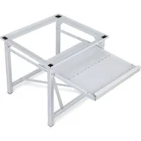 XERSEK Waschmaschinenuntergestell 63cm Waschmaschinen Untergestell aus Hochwertigem Stahl Höhe 32-52cm, Zubehör für Kühlschrank Trockner Gefrierschrank Bis 150kg, 52cm Waschmaschinensockel Rutschfesten Podest Erhöhung Unterbau