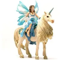 Schleich® Spielfigur Schleich 42508 - Bayala - Eyelas Ausritt auf Goldeinhorn