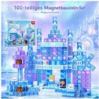 ibettertec magnetische Bausteine, Lern- & Steckspiel, Kreativspielzeug für Kinder Magnetspielbausteine, (Set, 100 St., STEM sensorisches Spielzeug Magnetbausteine Kinderspielzeug), Geschenke für Jungen und Mädchen ab 3-8 Jahren Kinderspielzeug