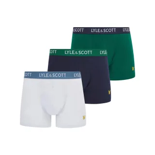 Lyle & Scott - "Barclay" Boxershorts für Herren (3er-Pack) (Blau/Grün/Weiß)