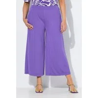 Ulla Popken Funktionshose Culotte Struktur wadenlang gerades Bein