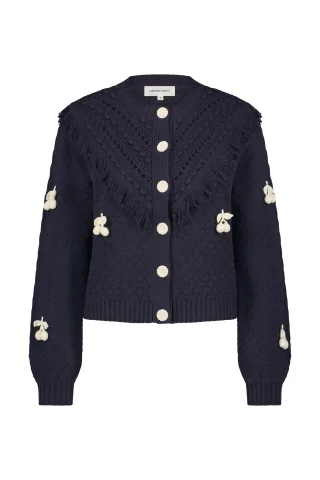 Fabienne Chapot - Strickjacke - Frido blau - Gr. - M