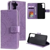 CoverKingz Handyhülle Hülle für Samsung Galaxy S21 Handyhülle Flip Case Cover Schutzhülle 15,2 cm (6 Zoll), Klapphülle Schutzhülle mit Kartenfach Schutztasche Motiv Mandala
