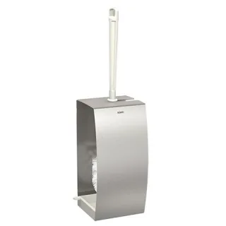 KWC Aquarotter WC-Bürstengarnitur, STRATOS, Edst., Aufputz, 110x230x111 mm, weiße Bürste, 3600008876 3600008876