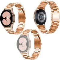 Wigento Smartwatch-Armband Für Samsung Galaxy Watch FE 6 5 4 Normal Pro Classic Stahl Armband