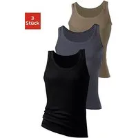 H.I.S Unterhemd Doppelripp Tanktop (Packung, 3-St) aus weicher Baumwollqualität