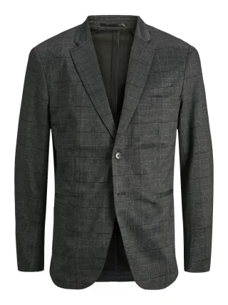 JACK&JONES - JPRJAXON JERSEY PRINTED BLAZER JNR black - Gr. - 152