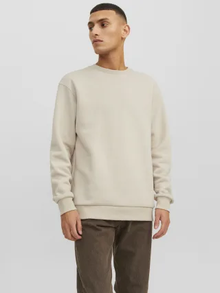 JACK&JONES - JJEBRADLEY SWEAT CREW NOOS Moonbeam - Gr. - XS