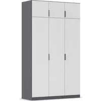 rauch Kleiderschrank Drehtürenschrank Schrank Garderobe Ankleide Schlafzimmer LAGOA (3 verschiedene Ausstattungen BASIC/CLASSIC/PREMIUM (inkl. SOFT-CLOSE) moderne Kantengriffe aus Metall, optional mit Aufsatz MADE IN GERMANY