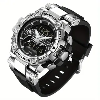 SANDA Men's Sport Digital Watches Multifunctional Luminous Wrist Watch Waterproof Shockproof Alarm Clock Men Watch