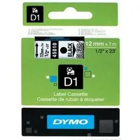 DYMO Beschriftungsband Schriftband 45010 transparent/schwarz