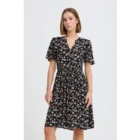 OXMO Minikleid OXNilla Leichtes Minikleid mit kurzen Ärmeln