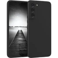EAZY CASE Handyhülle für Samsung Galaxy S22 Plus 5G Hülle Silikon 6,6 Zoll, Silikon Schutzhülle mit Kameraschutz kratzfest Back Cover Etui Schwarz