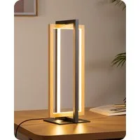 EDISHINE LED Tischleuchte Drehbare, Touch Dimmbare Nachttischlampe deko, LED fest integriert, Industrielle Tischlampe aus Metall, 3 Farbtemperaturen