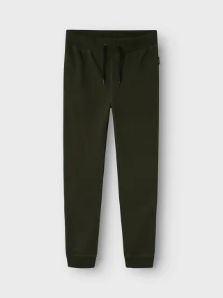 Name It Jogginghose "NKMSWEAT für Jungen mit verstellbarem Bund und Kordelzug" unifarben, casual, regular fit, Baumwollmix, Rundhals