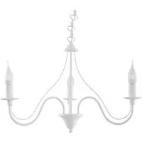 SOLLUX lighting Kronleuchter Kronleuchter Minerwa 3 Weiß, Nicht enthalten