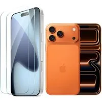 CLM-Tech Displayschutzglas 2X für iPhone 17 Pro Max 6,9 Zoll, Panzerglas Folie - Blasenfreie Anbringung und kratzfest -, 2 Stück, Anti-Fingerabdruck