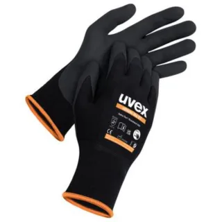 uvex athletic lite xt Montagehandschuh touchscreenfähig - 10 Paar schwarz/orange 10 - 6002610