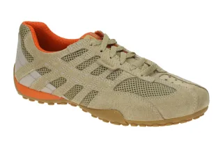 Geox Herren Sneaker U55MNA Beige Sand atmungsaktiv wasserdicht