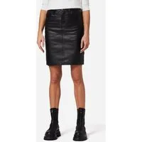 RICANO Lederrock 0132 Skirt Hochwertiges Lammleder