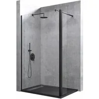 doporro Walk-in-Dusche Duschwand für Dusche Duschabtrennung Nano Glas Duschwand mit Nebenteil