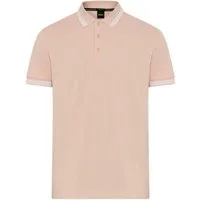 BOSS GREEN Poloshirt Paddy Regular Fit atmungsaktive Piqué-Webstruktur, Flachstrickkragen, gerader Schnitt