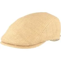 Göttmann Schiebermütze leichte mehrteilige Sommer-Flatcap in Stroh-Optik
