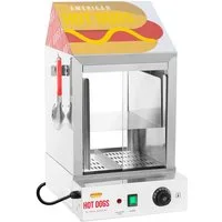Royal Catering Hotdog-Maker Würstchenwärmer Erhitzer 100 Würstchen 25 Brötchen Hot Dog Steamer, 1000 W