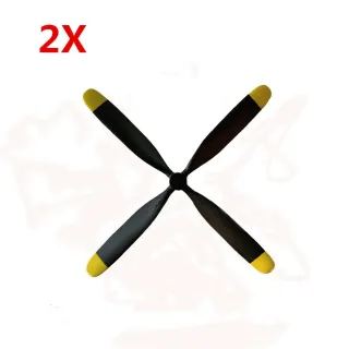 2PCS VolantexRC 768-1 Mustang P-51D Warbird RC Aiprlane Spare Part 4-Blade 3.0mm Propeller