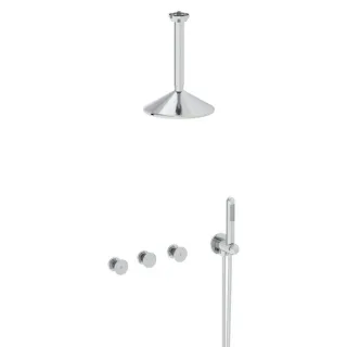 VitrA Liquid Fertigmontageset A42777 UP-Duschsystem, mit Kopfbrause, chrom