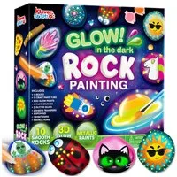 JOYIN Kreativset JOYIN Steine Bemalen Set Bastelset Kinder ab 6-12Jahre
