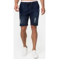Indicode Jeansshorts Herren Ernest Jeans Shorts Herrenshorts aus elastischer Baumwoll-Qualität