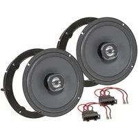 tomzz Audio Hertz X 165 Satz passt für VW Golf 4 5 6 Polo Passat Up Jetta Lupo Eos Auto-Lautsprecher