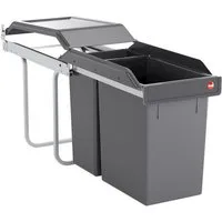 Hailo Einbaumülleimer Hailo Abfallsammler 3650111 TA Swing A Tandem 24 + 7 Liter, Hailo Abfallsammler 3650111 TA Swing A Tandem 24+7 Liter