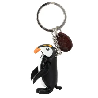 Pinguin Schl?sselanh?nger aus Leder