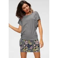 KangaROOS Sommerkleid (Set, 2-tlg., mit T-Shirt) Set Shirt Kleid mit Blumen