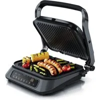 Arendo Kontaktgrill Elektrogrill, elektrischer Tischgrill, Sandwichmaker, 1900 W, Multi Grill mit Digitalsteuerung, Panini Grill, abnehmbare Platten