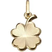 Firetti Kettenanhänger Schmuck Geschenk Gold 333 Halsschmuck Anhänger für Halskette Kleeblatt