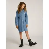 Calvin Klein Jeans Jeanskleid LT BL TENCEL DENIM SHIRT DRESS für Kinder bis 16 Jahre mit Logostickerei