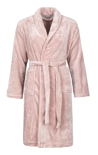 Heat Holders - Damen Fleece-Morgenmantel für den Winter - Dusty Pink