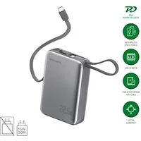 4smarts Powerbank Pocket Dual Cord Powerbank Powerbank, Kompakt und mobil: Ideal für Alltag und Reisen