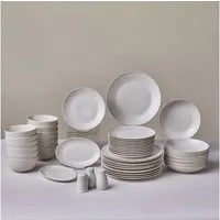 Karaca Geschirr-Set Karaca Forever Bone Artiste Geschirrset 53-Teiliges für 12 Personen (53-tlg), 12 Personen, KNOCHENPORZELLAN