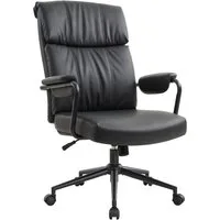 IWMH Bürostuhl Ergonomischer Chefsessel, Retro PU-Leder Drehstuhl, Schreibtischstuhl mit Lendenwirbelstütze Höhenverstellbar Gaming Stuhl
