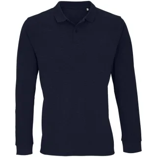 SOLS - "Planet" Poloshirt für Herren/Damen Unisex Langärmlig (Dunkelblau)