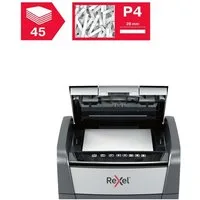 REXEL Aktenvernichter Optimum AutoFeed 45X, Partikelschnitt 4x28 mm, Autofeed / Einzelblatt-Einzug, 20 Liter